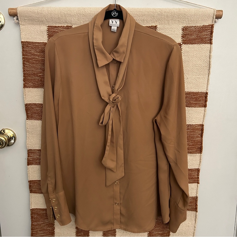 Worthington Ribbon Bow Blouse
